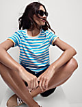 Pure Cotton Striped Everyday Fit T-Shirt