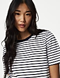 Pure Cotton Striped Everyday Fit T-Shirt