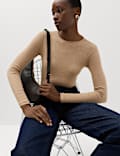 Cotton Rich Ribbed Regular Fit Top