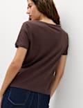 Pure Cotton V-Neck T-Shirt