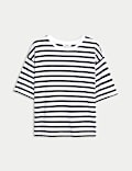 Pure Cotton Striped T-Shirt