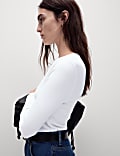 Cotton Rich Ribbed Top