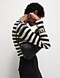 Cotton Rich Striped Ribbed Top