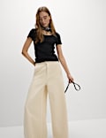 Cotton Rich Scoop Neck T-Shirt