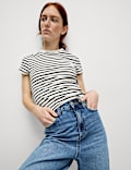 Cotton Rich Striped Premium T-Shirt