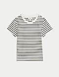 Cotton Rich Striped Premium T-Shirt