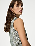 Printed Relaxed Vest