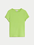 Cotton Rich Ribbed Slim Fit T-Shirt