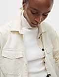 Pure Cotton Cord Textured Shirt