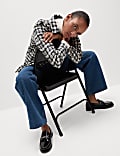 Pure Cotton Brushed Checked Utility Shirt