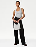 Sparkly Cotton Rich Ribbed Vest