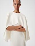 Cape Midaxi Dress