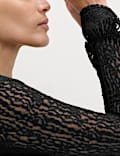 Bodycon-Midaxikleid aus Jersey mit Blumenmuster
