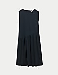 Robe coupe décontractée 100 % coton à étages