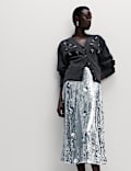 Sequin Midaxi A-Line Skirt