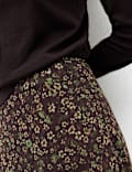 Floral Midi Tiered Skirt