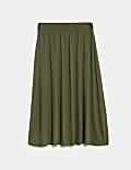 Jersey Midi Circle Skirt