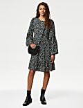 Ditsy Floral Mini Smock Dress