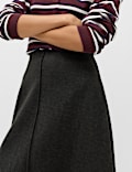 Jersey Midi Circle Skirt
