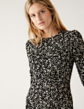 Mini-skaterjurk van jersey met print