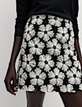 Embellished Mini A-Line Skirt