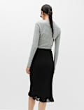 Chiffon Knee Length Slip Skirt