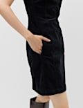 Cord Mini Shift Dress
