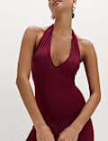 Jersey Halter Neck Midaxi Column Dress