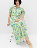 Floral Midi Tea Dress