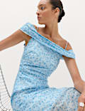Lyocell Rich Floral Midi Dress