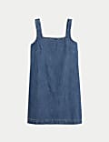 Pure Cotton Denim Mini Shift Dress