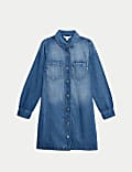 Denim Mini Shirt Dress