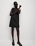 Pure Cotton Bow Detail Mini Column Dress