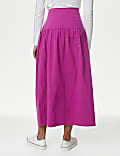 Cotton Rich Midi Circle Skirt