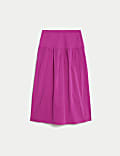 Cotton Rich Midi Circle Skirt