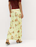 Floral Maxi A-Line Skirt
