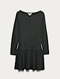 Jersey Drop Waist Mini Skater Dress