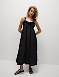 Pure Cotton Ruffle Midaxi Cami Dress
