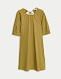 Pure Cotton Mini Relaxed Shift Dress