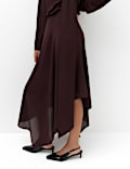 Chiffon Tie Neck Maxi Waisted Dress