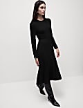 Jersey Midi Column Dress