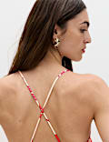Leaf Print Strappy Midaxi Cami Dress