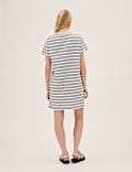 Pure Cotton Striped T-Shirt Dress