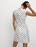 Polka Dot Mini Shift Dress