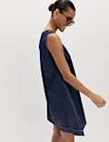 Denim Mini Swing Dress
