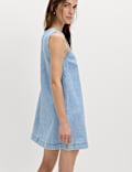 Denim Mini Swing Dress