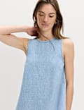 Denim Mini Swing Dress
