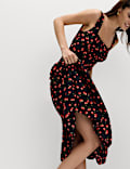 Printed Corset Waisted Dress