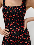 Printed Corset Waisted Dress