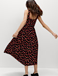 Printed Corset Waisted Dress